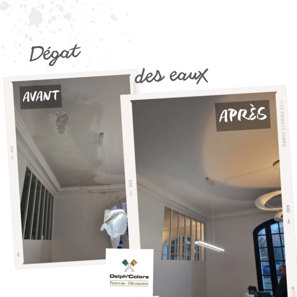  Un hall rénové après un dégât des eaux